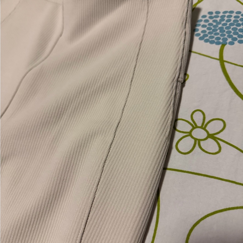 Lululemon Ribbed Softstreme Flared Pant (Bone) - Picture 4 of 7
